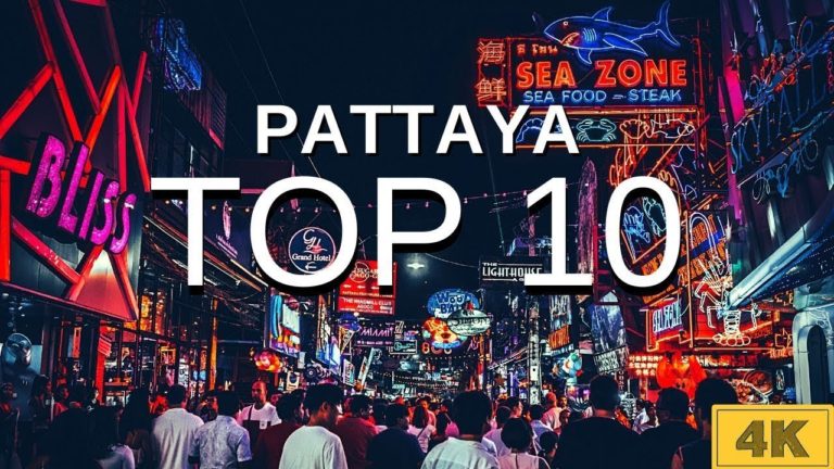 Top 10 things to Do in Pattaya, Thailand | Pattaya Nightlife Walking Street 4k