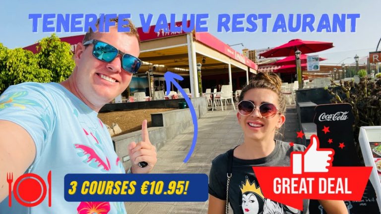 Tenerife Value Restaurant- 3 courses €10.95 BARGAIN! 🤩